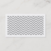シックなシェブロン コーリングカード (裏面)