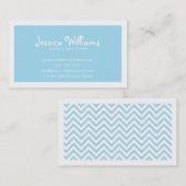 シックなシェブロン コーリングカード (正面/裏面)