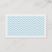 シックなシェブロン コーリングカード (裏面)