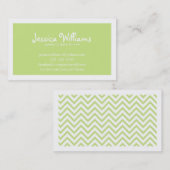 シックなシェブロン コーリングカード (正面/裏面)