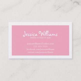 シックなシェブロン コーリングカード