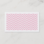 シックなシェブロン コーリングカード (裏面)