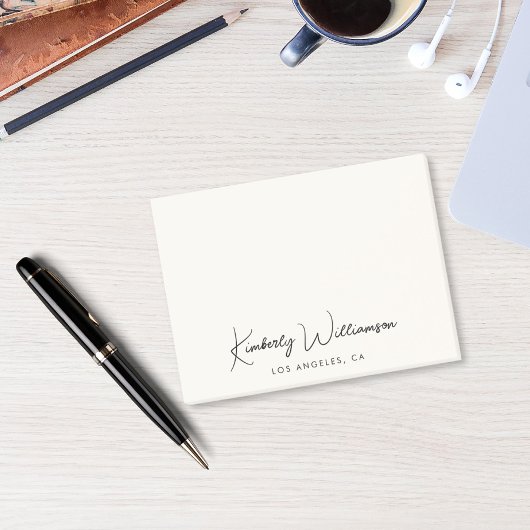 シックなシグネチャースクリプトクリーム ポストイット