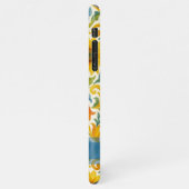 シックなシシカラフルリア離れフローラアートパターン iPhoneケース (左側)