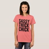 シックなシックな湾曲レディースTシャツ Tシャツ (正面フル)