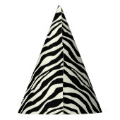 シックなシマウマのプリントのパーティーの帽子 パーティーハット (裏面)