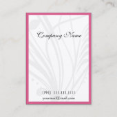 シックなシャンデリアの名刺 名刺 (裏面)