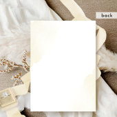 シックなシャンパンウォーターカラー汚れモノグラム結婚ズ 招待状