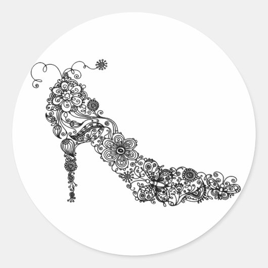 シックなシューズ~シール ラウンドシール (正面)