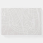 シックなシルバーとグレーのダマススワーズ結婚ズ ゲストブック (裏面)