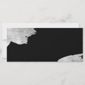 シックなシルバーのブラシストローク箔のギフト証明書のロゴ (裏面)