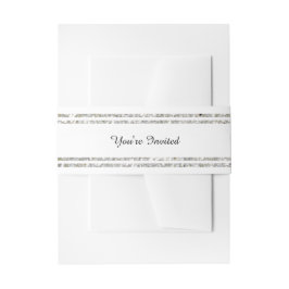 シックなシルバーグリッタートリム – ベリーバンド 招待状ベリーバンド