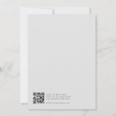 シックなシルバースクリプト結婚式招待状 招待状 (裏面)