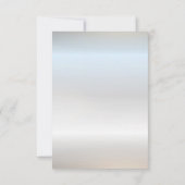 シックなシルバーフレームバーガンディバラリハーサルディナー 招待状 (裏面)