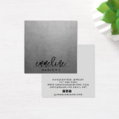 シックなシルバーミニマルモダンブラックイヤリングジュエリー (デスク)