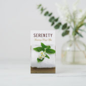 シックなシンプルおよびきれいなスパカード 名刺 (スタンド正面)