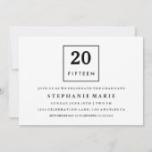 シックなシンプルの2015年の写真の卒業の招待状 招待状 (裏面)