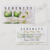 シックなシンプルスパカードとクリーン 名刺 (正面/裏面)