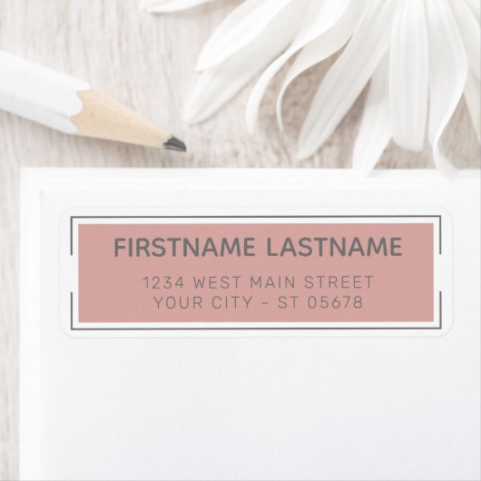 シックなシンプルタイポグラフィグレー洗練されたスクリプト ラベル (インサイチュ)