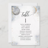 シックなシーティングプラン天空カード（ゲスト名） (正面)