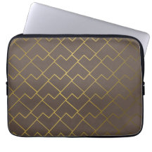 シックなジオメトリックゴールデンコーヒーチョコレートブラウン