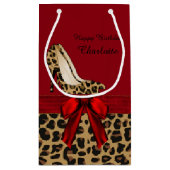 シックなジャガーの小剣のカスタムのギフトバッグ スモールペーパーバッグ (裏面)