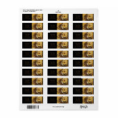 シックなジャバカプチーノコーヒービーンコーヒー愛好家 ラベル (フルシート)