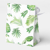 シックなジャングル動物の緑の赤ちゃんシャワーありがとう フェイバーボックス (裏面サイド)