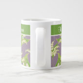 シックなジャンボコーヒーマグ：マウヴの谷のユリ ジャンボコーヒーマグカップ (裏面)
