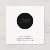 シックなジュエリー気にの指示Thank You Business エンクロージャーカード (裏面)