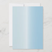 シックなスイート16ブルー&グリッタードリップ誕生日 招待状 (裏面)