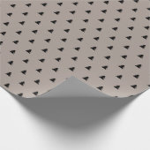 シックなスカンジナビアスタイルクリスマスパインアーストーン ラッピングペーパー (角)