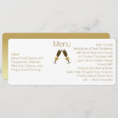 シックなスキニーカスタムウェディングメニュー メニュー (正面/裏面)