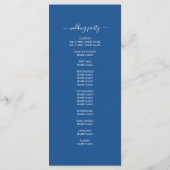 シックなスクリプシンプルトミニマルブ結婚ルの プログラム (裏面)
