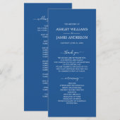 シックなスクリプシンプルトミニマルブ結婚ルの プログラム (正面/裏面)