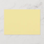 シックなスクリプトイエロー結婚の詳細写真 エンクロージャーカード (裏面)