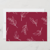 シックなスクリプトウェディング日付2フォトコラージュを保存 招待状 (裏面)