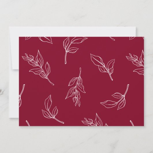 シックなスクリプトウェディング日付2フォトコラージュを保存 招待状 (裏面)