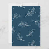 シックなスクリプトウェディング日付3フォトコラージュを保存 招待状 (裏面)