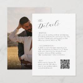 シックなスクリプトウェディングrsvpとエンクロージャカード エンクロージャーカード