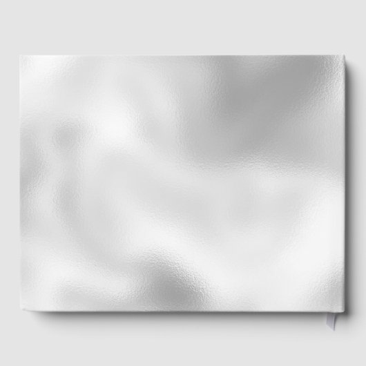 シックなスクリプトセリフカスタムセリフの結婚真珠 ゲストブック (裏面)