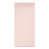 シックなスクリプトバラ金ゴールドグリッターサロンサービスメニュー ラックカード (裏面)