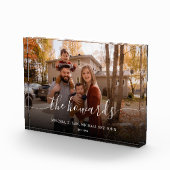 シックなスクリプトファミリの写真 フォトブロック (右)