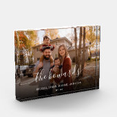 シックなスクリプトファミリの写真 フォトブロック (左)