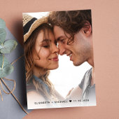 シックなスクリプトフォトクリーム セーブザデート