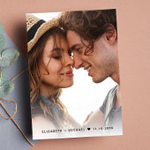 シックなスクリプトフォト セーブザデート