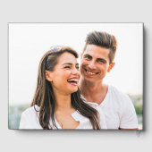 シックなスクリプトブラックフォト結婚ズ ゲストブック (裏面)