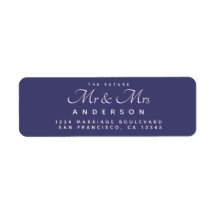 シックなスクリプト未来ミセス・ネイビー・ブルー差出人住所