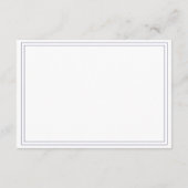 シックなスクリプト緑の結婚葉の情報 エンクロージャーカード (裏面)