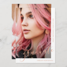 シックなスクリプト2枚の写真卒業